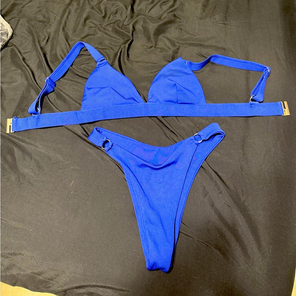 Blue bikini